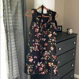 Dress size 10 Merona Black Floral